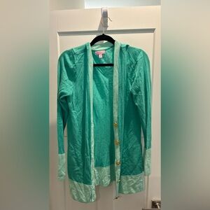 Lilly Pulitzer Teal Knit Sweater